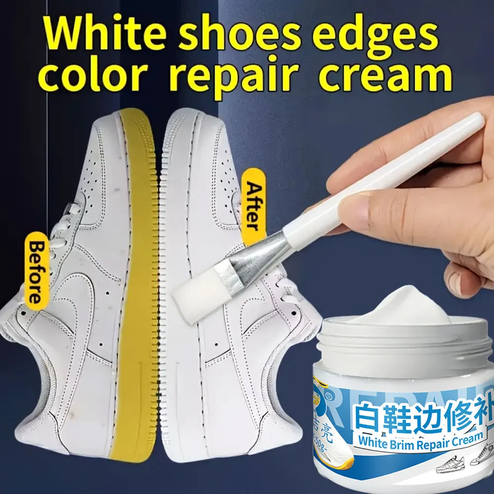 

Новый профессиональный крем для восстановления краев белой обуви 50 г: для кроссовок, ботинок, кожи. Простое применение, легкое нанесение, фиксация цвета.