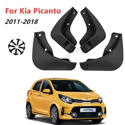 4pcs Mud Flaps for Kia Picanto 2011 2012 2013 2014 2015 2016 2017 2018 Car Mudflaps Splash Guards Mudguards Accessory