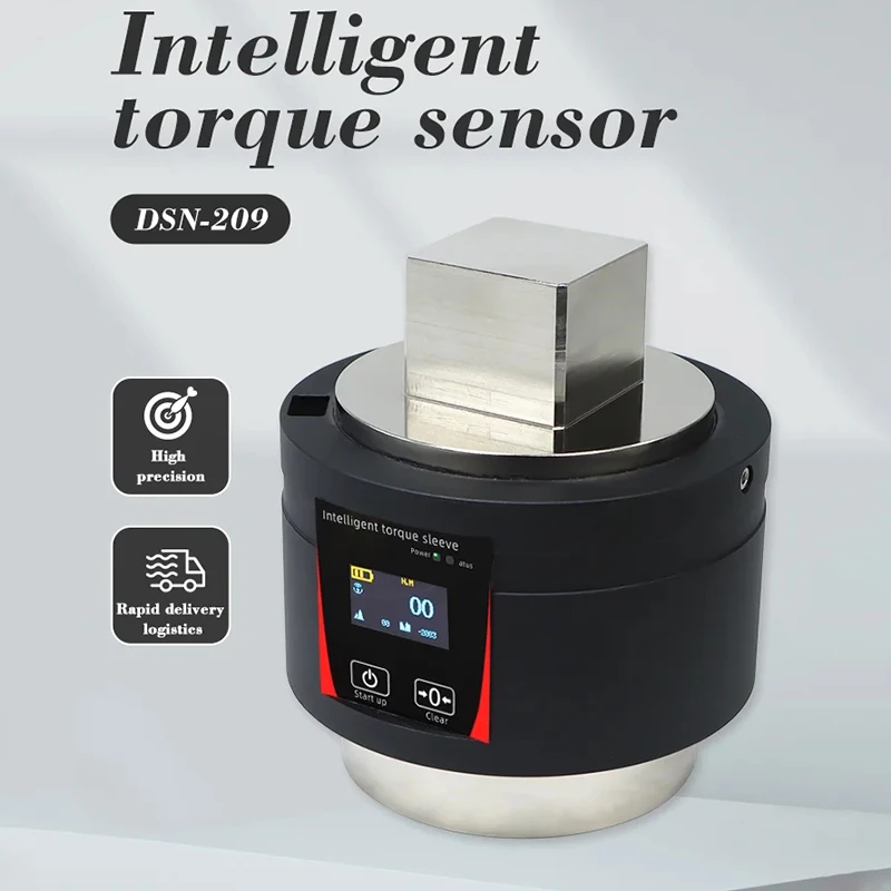 Wireless Smart Torque Sensor with Display for Real-Time Rotational Force Measurement Transducer Motor Testing Tool