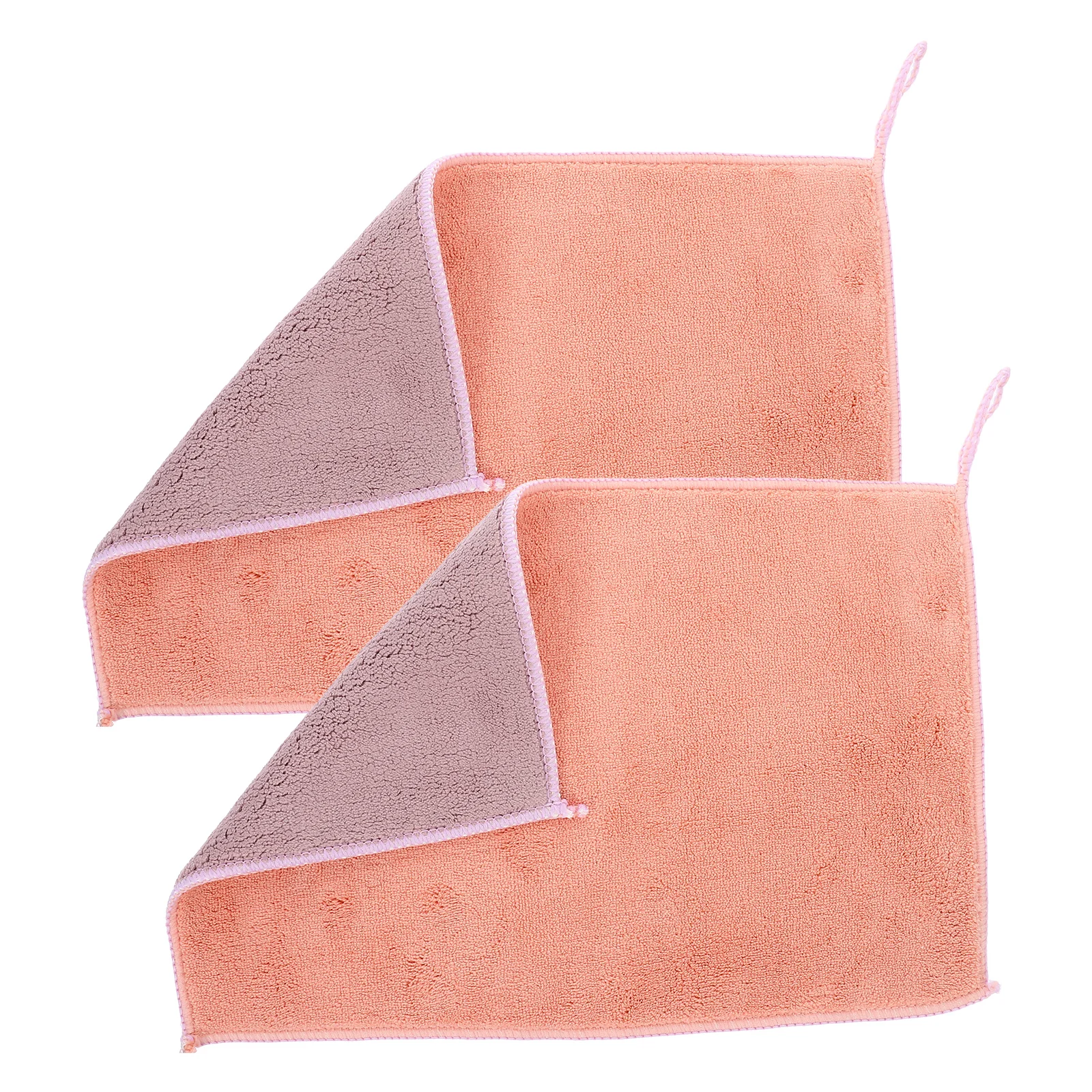 

2Pcs Water Absorbent Kitchen Dishwashing Rag Soft Non Scratch Dishcloth for Pots Pans Cutlery Cleaning Dishwashing Rag