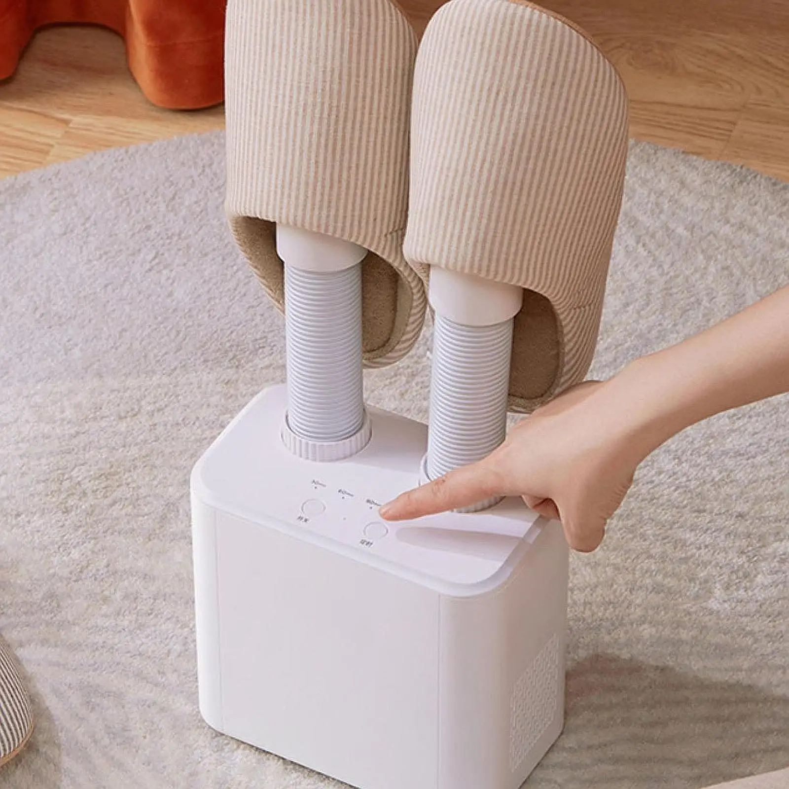 

Household Shoe Dryer Adjustable Timer Boot Dryer for Shoes Gloves Snow Boots