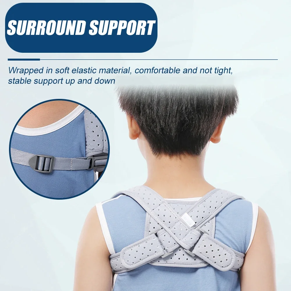 Clavicle Brace & Posture Corrector for Kids Children | Broken Collarbone Sling for Injuries & Fractures, Shoulder Support Strap