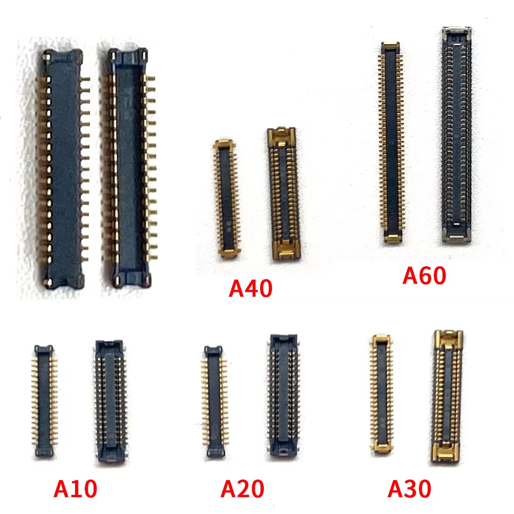 

20 шт., для Samsung A10 A20 A30 A40 A60 ЖК-дисплей FPC разъем на плате экрана гибкий разъем