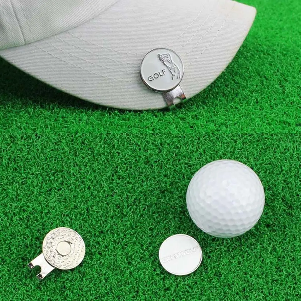 For Golfer Magnetic Ball Position Mark Golf Training Aids Golf Marker Hat Marker Golf Hat Clip Golf Putting Alignment