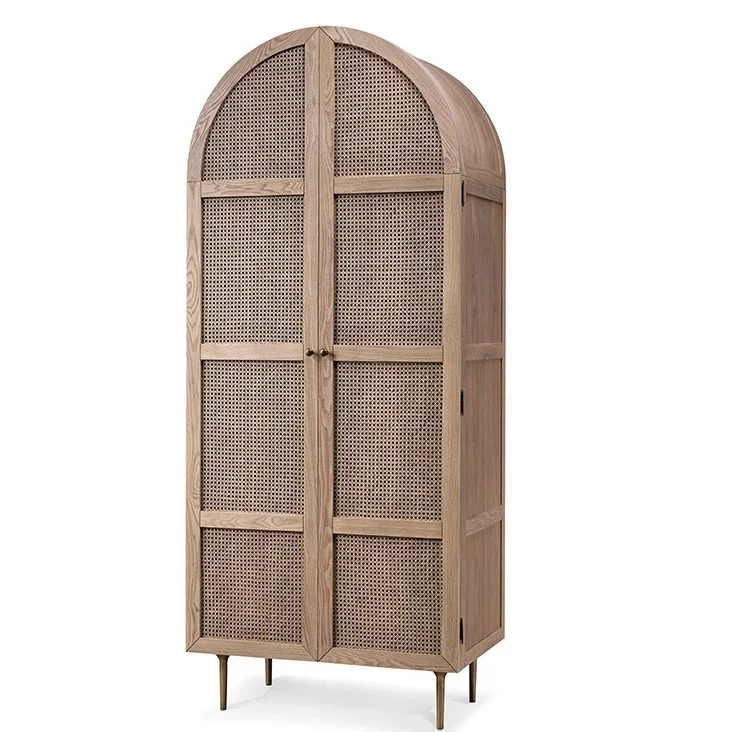 

/High Quality Tropical Solid Wood Wooden Rattan Wardrobe Closet Bedroom Furniture