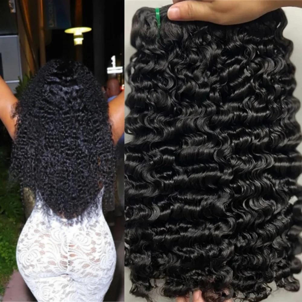

3C4A Burmese Curly Bundles Virgin Human Hair Raw Hair Bundles 100% Unprocessed Double Weft Hair Weaving Extensions Weave