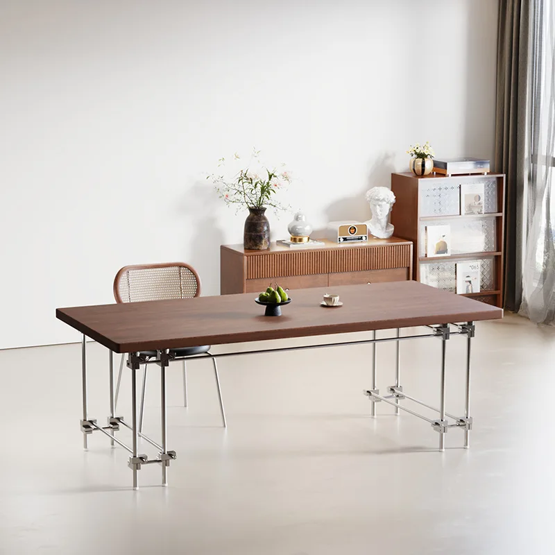 North American Black Walnut Modern Dining Table Studio Computer Desk Gaming Table