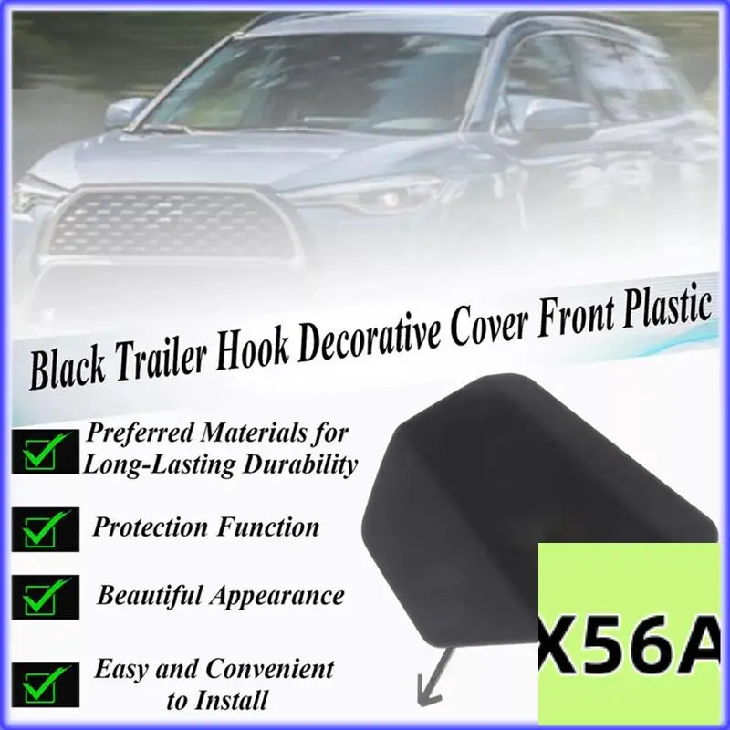 

QB-автомобильный передний бампер, буксировочная проушина, накладка 53128-0A040 для Toyota Corolla Cross 2020-2023 LHD 53128-0A060 531280A050