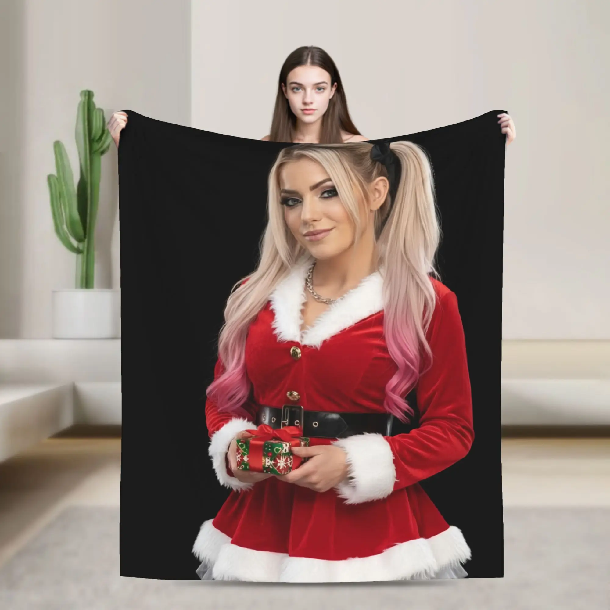 A-Alexa Bliss Print Blanket For Men Women Super Soft Cozy Wrestler  Throw Blankets for Sofa 50x60 Inches Multiple Sizes