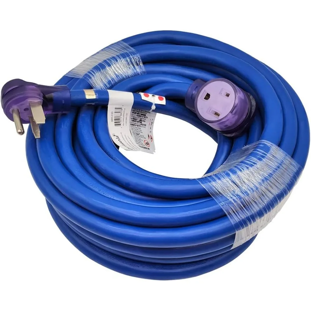 Welder Extension Cord NEMA 6-50 Extension Cord, 6-50P to 6-50R STW 8AWG/3C for 40 Amp 250 Volt (50FT)