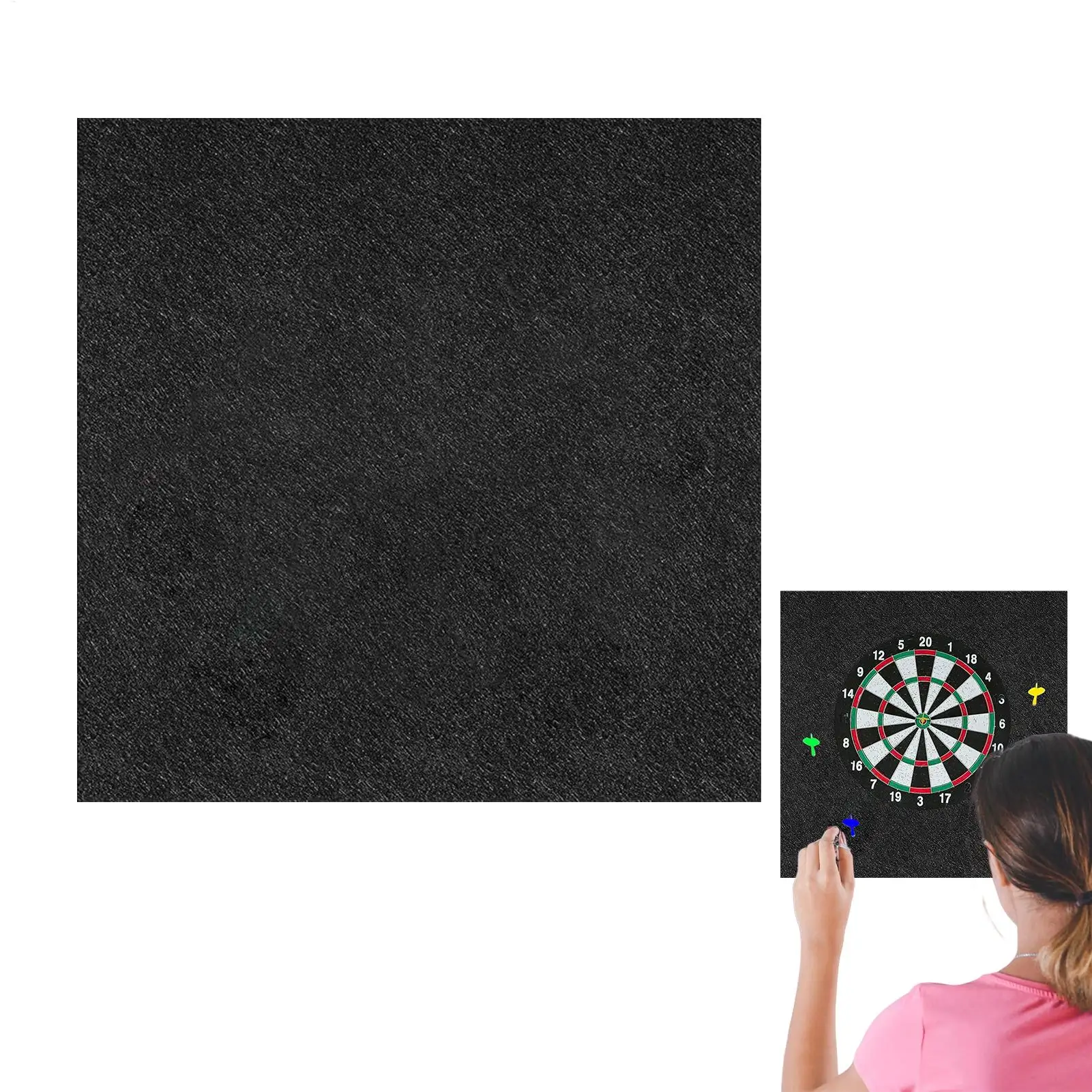 Dart Board Wall Protector Felt Wall Tiles Dart Board Protector Large Backer Board with Professional Design for Offices Outdoor