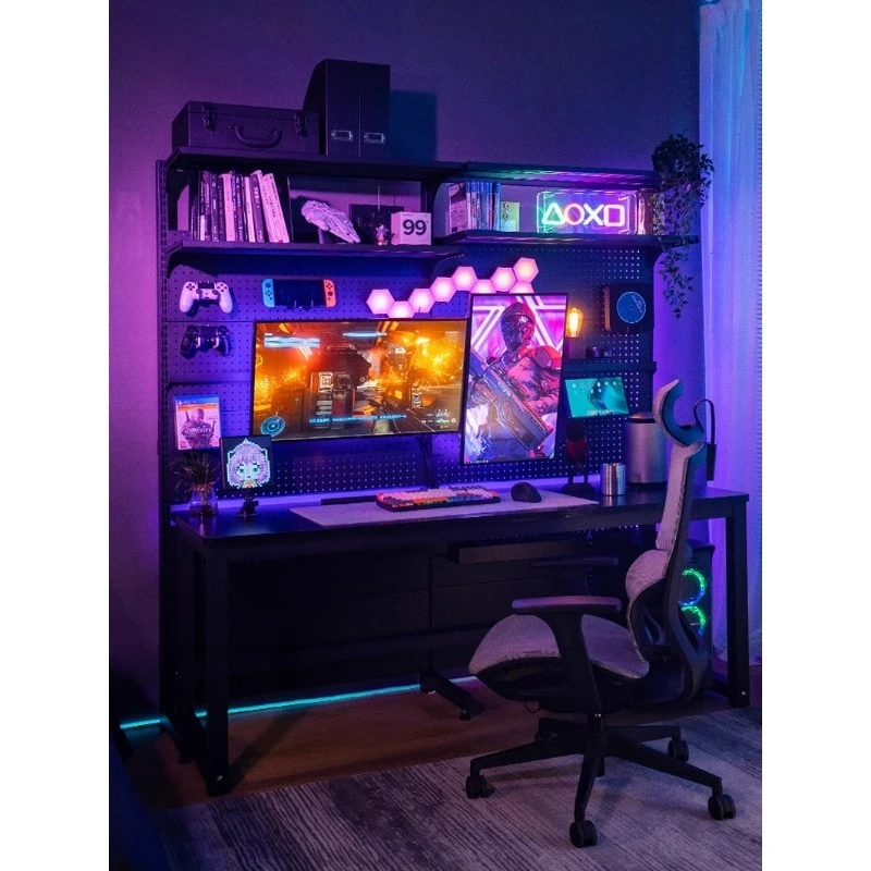 Table de jeu, table élévatrice électrique, table d'ordinateur de bureau à trou