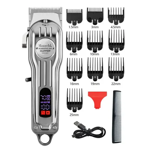 Professional Hair Clipper For Men Cordless Corded 2In1 Hair Clipper For Haircut And Grooming, Rechargeable Beard Trimmer, Wirele