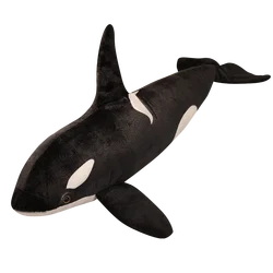 40-130CM Simulation Killer Whale Plush Toys Stuffed Orcinus Orca Fish Doll Shark Cartoon Soft Sleep Pillow Kids Girls Baby Gift