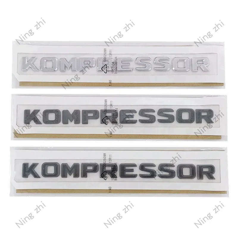 3D ABS Letters Car Rear Trunk Badge Fender Emblem Compressor Logo For Mercedes C230 C200 C180 SLK CLK 200k SL CLS Sticker Decal