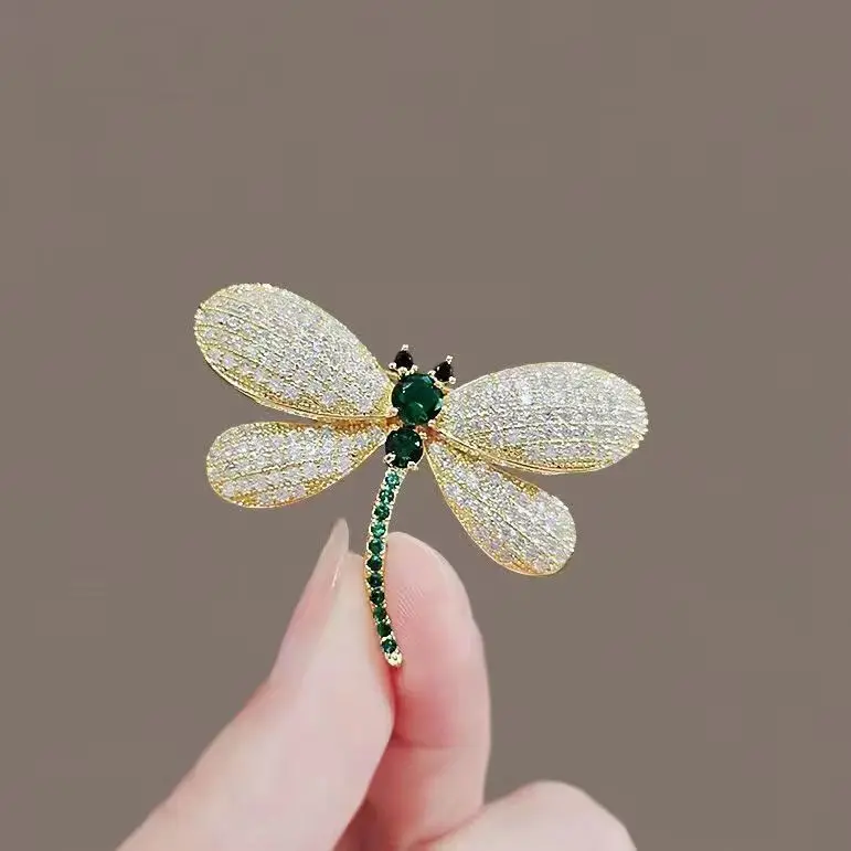 Women Full zircon luxury suit brooch