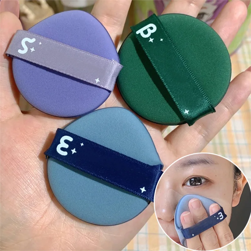 1PCS Round Square Triangle Shape Cosmetic Puff Soft Dry and Wet Dual-use Air Cushion Foundation Powder Sponge Puff Makeup Tools