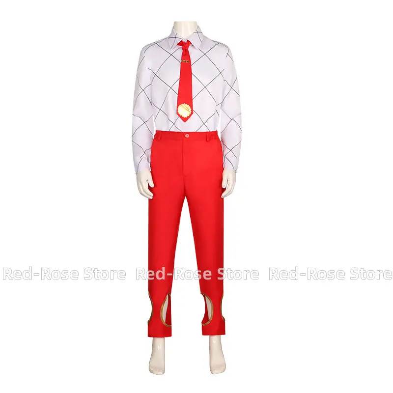 Adult High Card Chris Redgrave Cosplay Costume Men Red Uniform