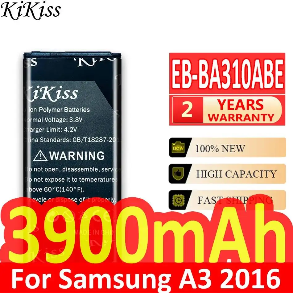 Mobile Phone Battery EB-BA310ABE High-Efficiency Long-Lasting For Samsung Galaxy A3 2016 Edition A310 SM A310F A3100 3900mAh