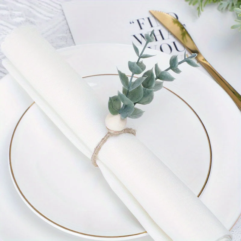 Simulation Eucalyptus L for Birthdaylentine's Day, Banquet, Party Favor Supplies, Home Kitchen Table Decoration