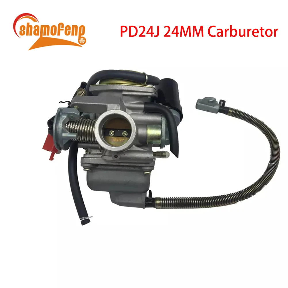 

For Gy6 100cc 125cc 150cc 200cc Engine motorcycle ATV Go Kart Moped and Scooter dirrt bike PD24J 24mm carb Electric Carburetor