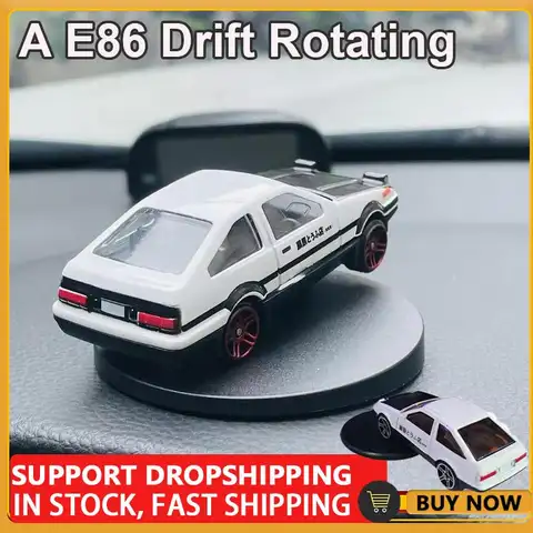 회전 AE86 드리프트 자동차 자이로 스코프 장식품 아연 합금 클래식 자동차 모델 동상 레이싱 표류 대시 보드 장식 액세서리