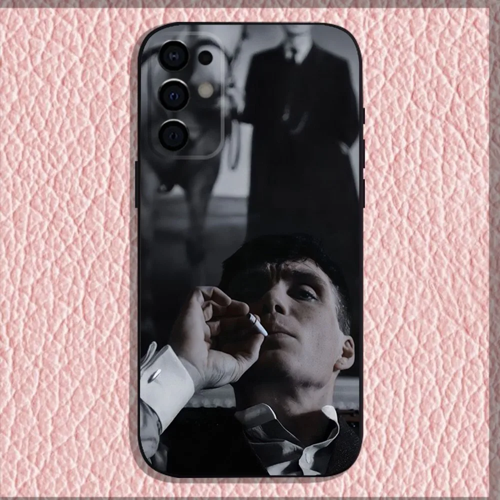 T-Thomas Shelby P-Peaky B-Blinders Phone Case For Samsung S24,S21,S22,S23,S30,Ultra,S20,Plus,Fe,Lite,Note,10,9,5G Black Soft