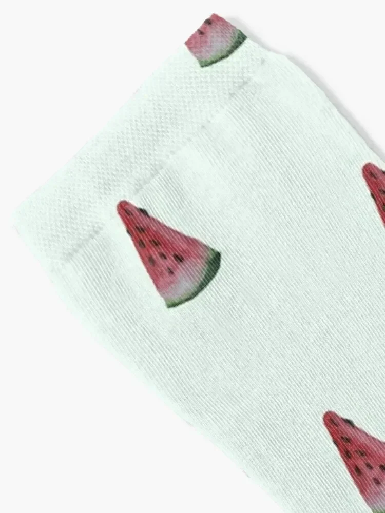 Watermelon in a watercolor design Socks Argentina valentine gift ideas custom kids Men's Socks Luxury Women's