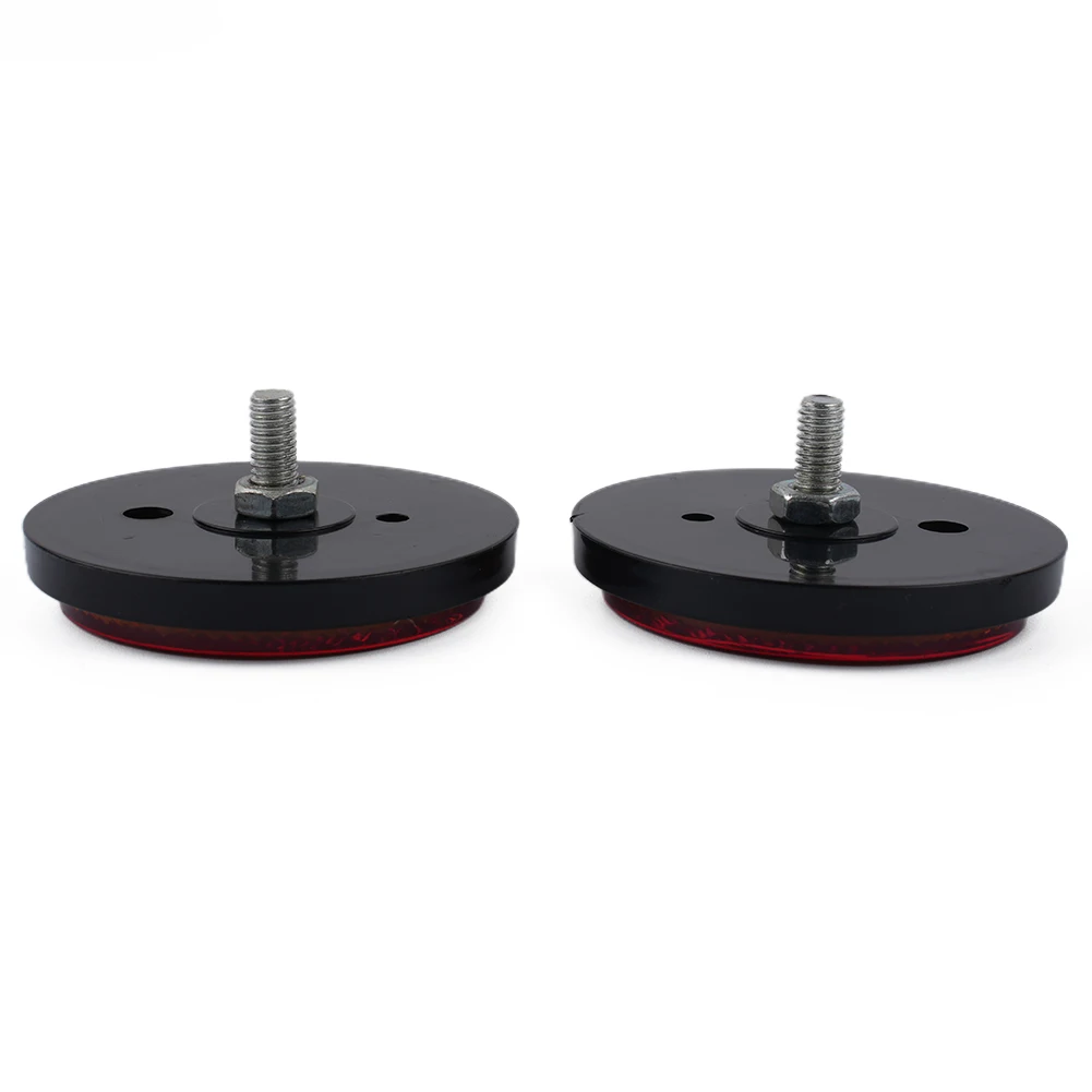 2pcs Circular Reflector Universal Car Trucks Motorcycle Night Reflector Refraction Light Part Motorcycles Accessories