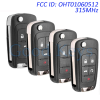 OHT01060512 315MHz Remote Key Fob for Chevrolet Aveo Camaro Cruze Equinox Sonic Spark Trax for GMC for Buick ID46 AVL-B01T1AC