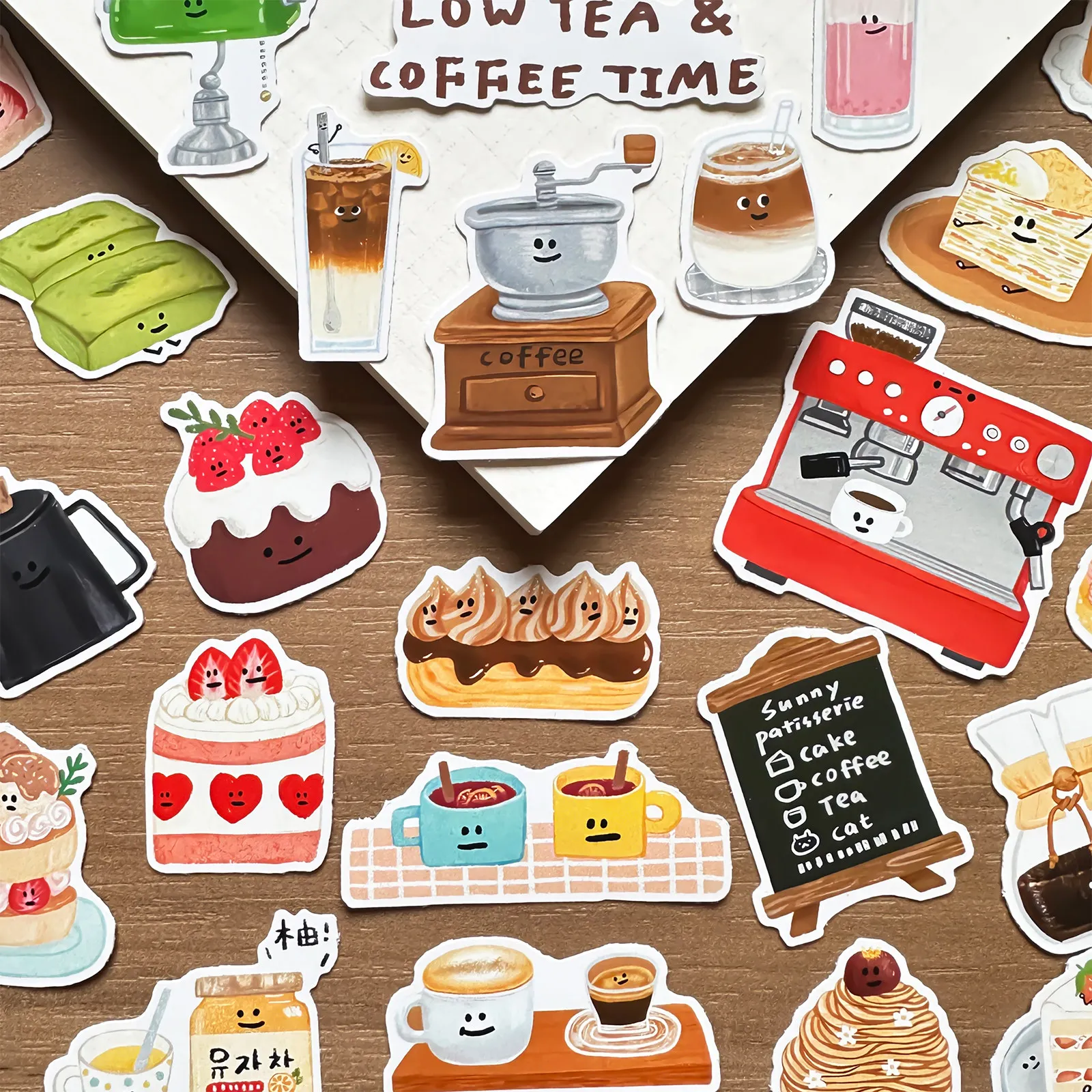 Stiker Makanan Kartun Lucu unt - Coffee Tea Journal ulasan dan harga