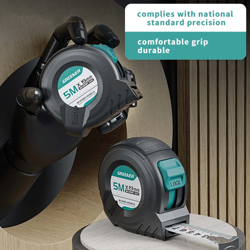 

Thickened Carbon Steel Tape Measure - Heavy Duty Reinforced Rule Anti-Collision & Clear Anti-Wear Scale for Construction, DIY