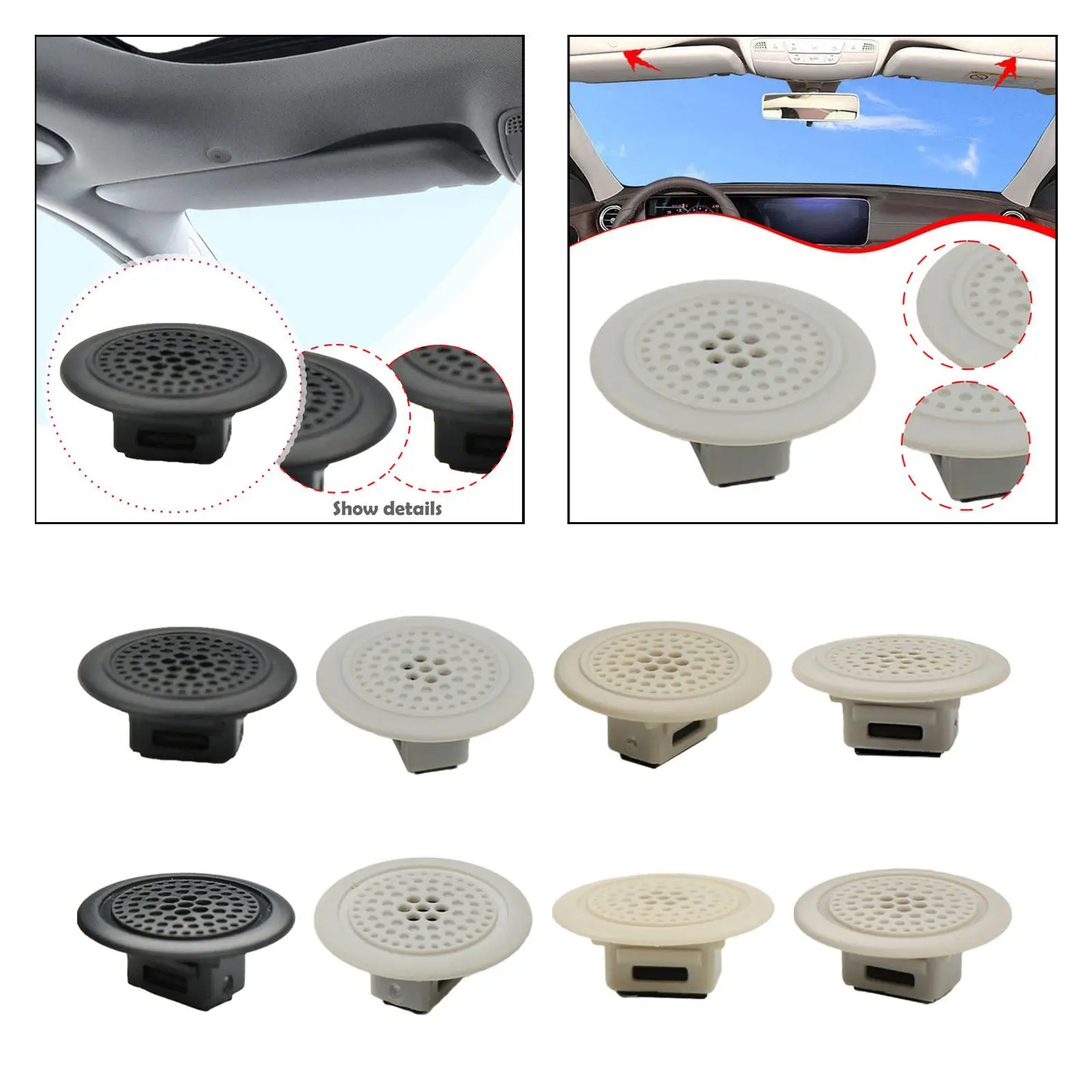 Car Roof Cover with Function As Speaker Frame Trim Panel And Cover Cap Improved And Covers Scratches for The Ind