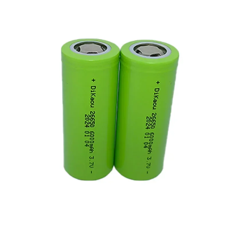 100%Original 3.7V 26650 Batter 6000mAh High Capacity 50A Suitable for Power Tools LED Flashlight Lithium Ion Rechargeable Batter