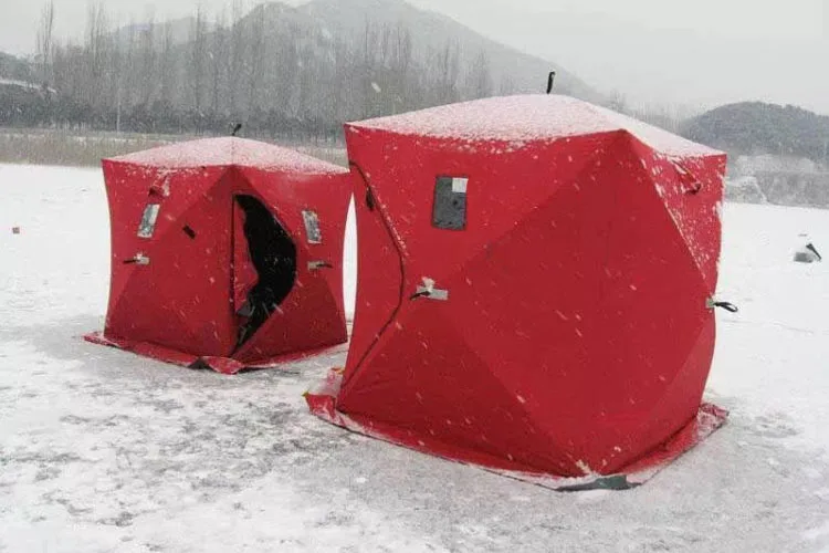 high quality 3 person cube ice fishing tent for winter fishing