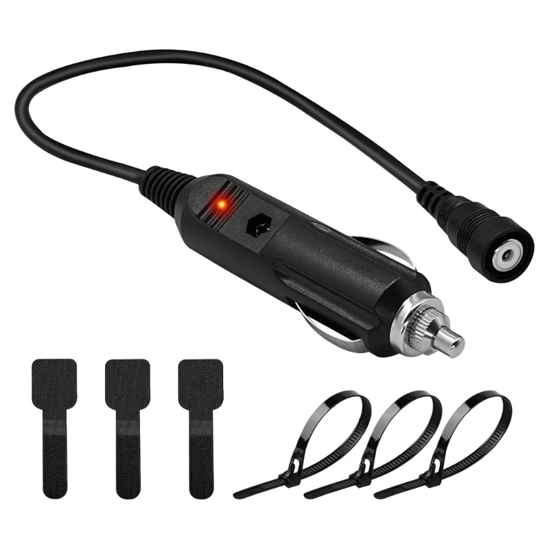 D5BE High Efficiency 12V Adapter Cable Connector Power Cord For Motorcycle Snowmobile Heated Helmets And Riding Goggles