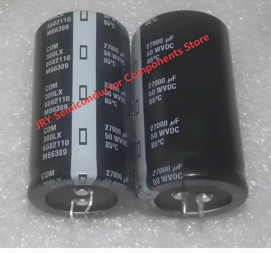 CDM Large D 50V 27000UF Power Amplifier Filter Large Pond Filter Electrolytic Capacitor. Dimensions: 35*63mm. Brand new in stock