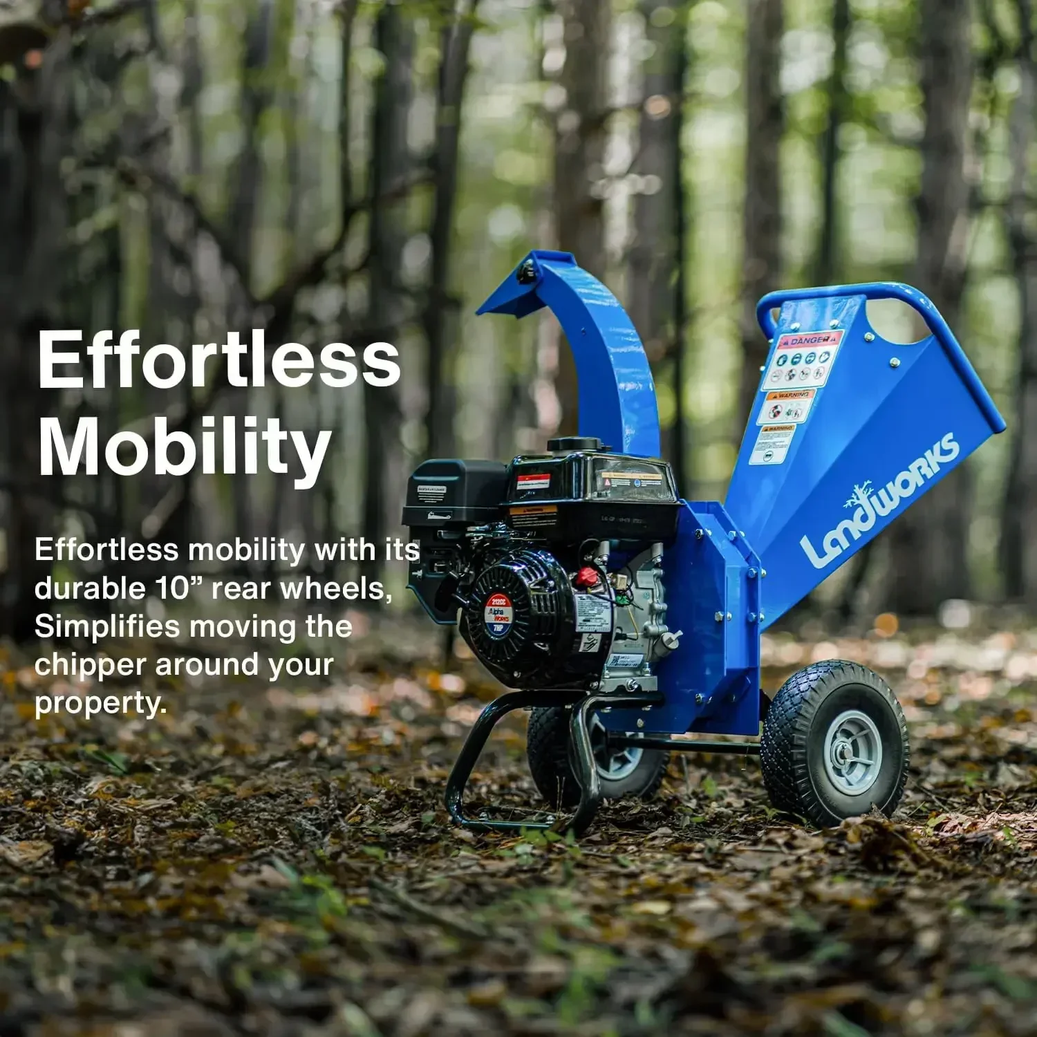 

Landworks Mini Wood Chipper Shredder Mulcher Heavy Duty 7HP Compact Design 3" Inch Max Capacity. wood chipper . Petrol / Gas