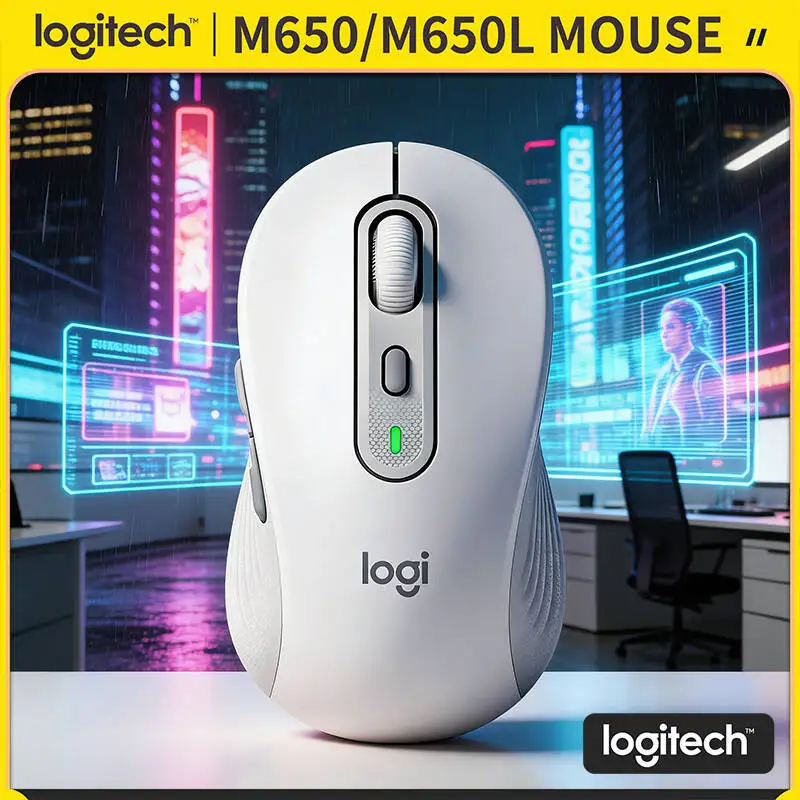 

Беспроводная мышь Logitech M650/M650L — бесшумные нажатия, 24 месяца работы от батареи, эргономичный дизайн, совместима с ноутбуками, настольными ПК, iPad, Android