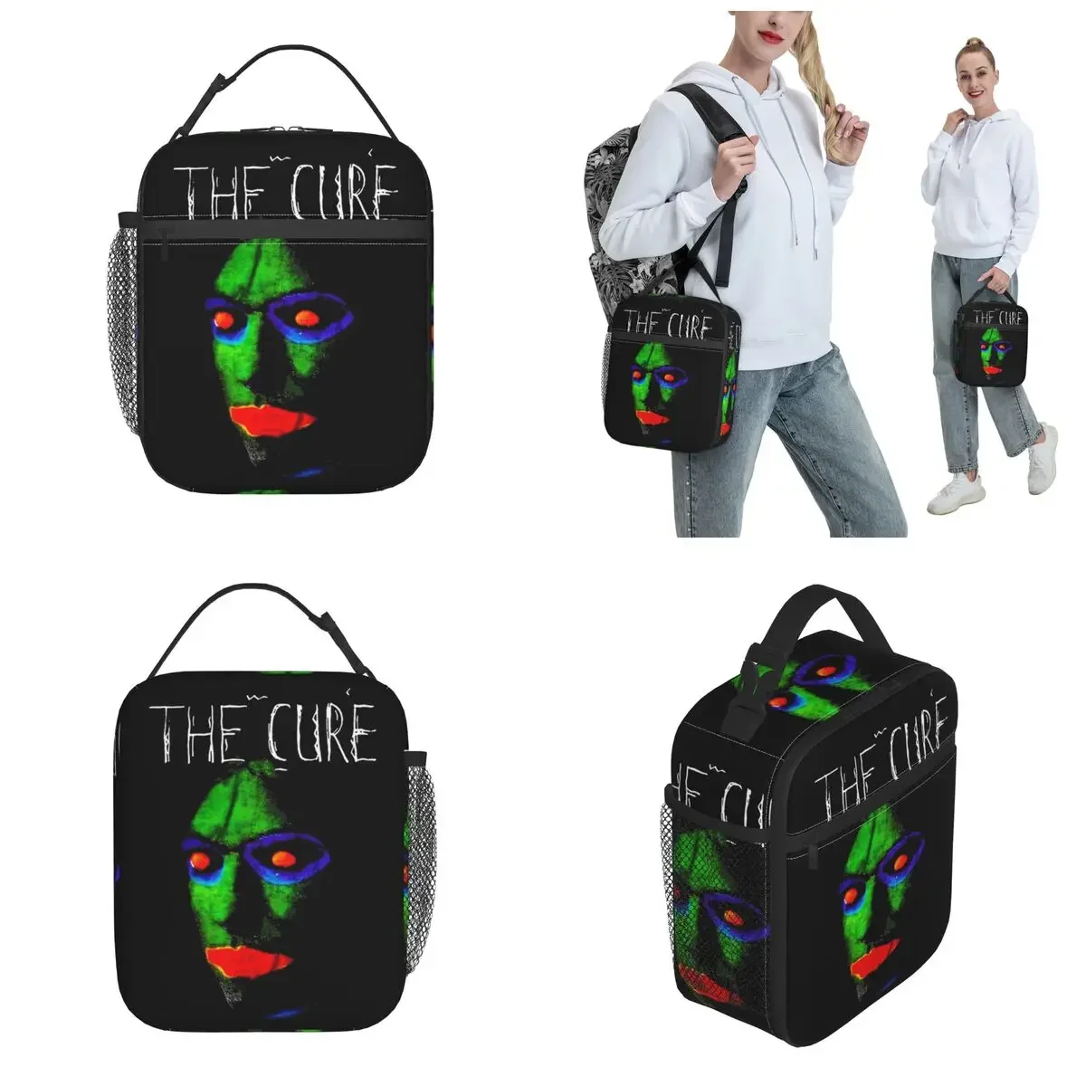 The Cure Band-fiambrera con aislamiento de Horror, bolso de mano grande para comida, trabajo al aire libre