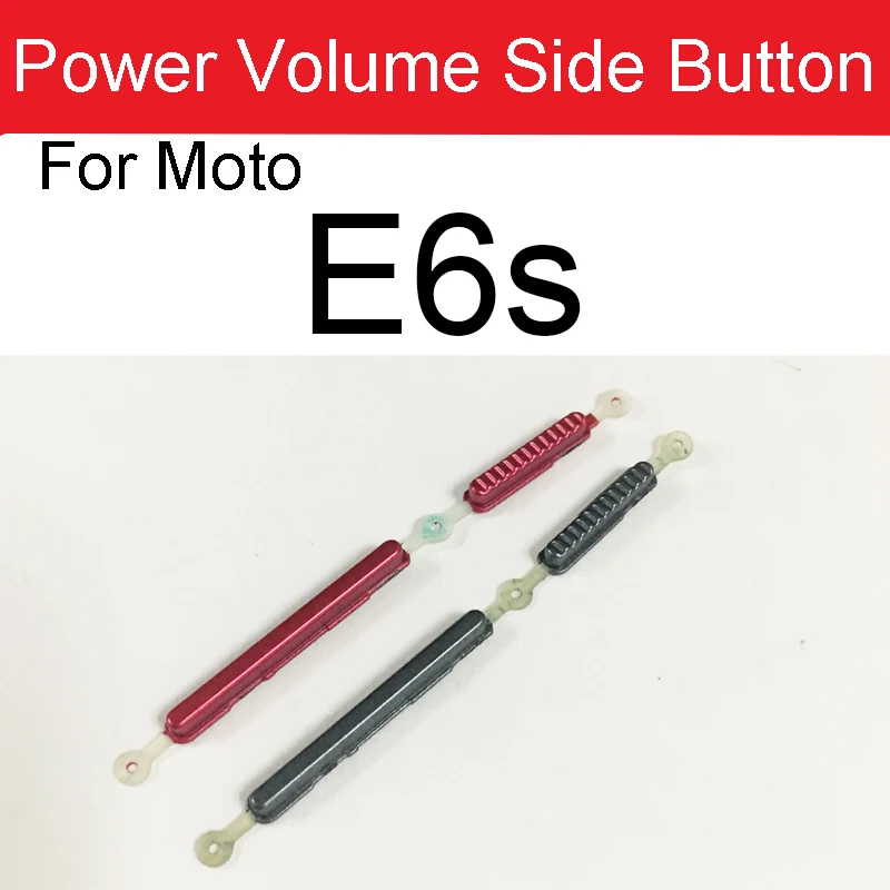 Power Key + Volume Up Down Side Button For Motorola Moto E7 E6 E6i E6s E4 E5 Plus E 2020 Volume Power Switch Replacement Parts