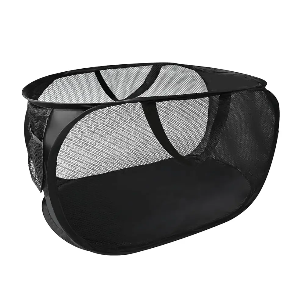 

Корзина для белья Up Laundry Hamper, большая складная корзина для одежды с прочными ручками, складной сетчатый контейнер для хранения для дома, общежития, путешествий, т.д.