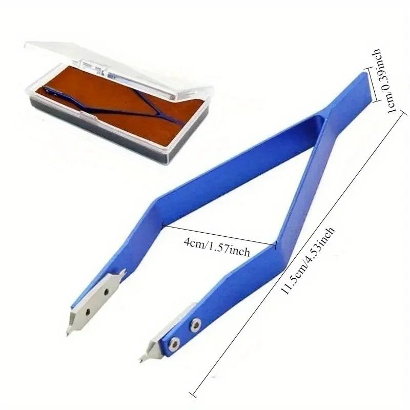 1Pc V Shaped Metal Watch Spring Bar Remover Tweezer Clips High Hardness Precision Watch Repair Tool Accessory For Watchmaker