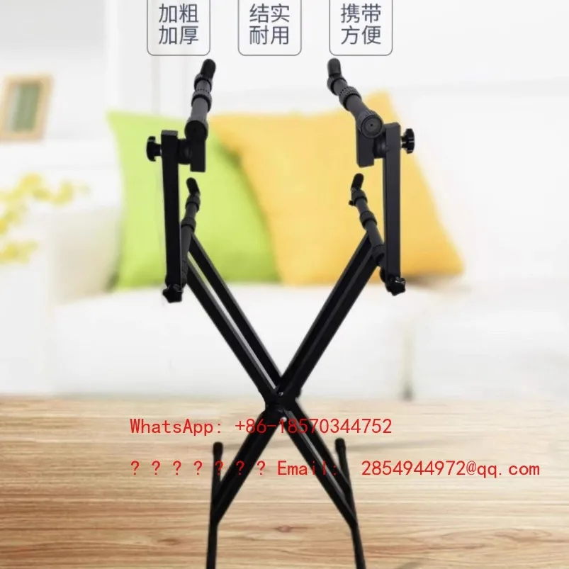 Electronic Organ Double-layer Keyboard Holder, Foldable, Universal Double-layer Bracket, Disc Player Second Layer