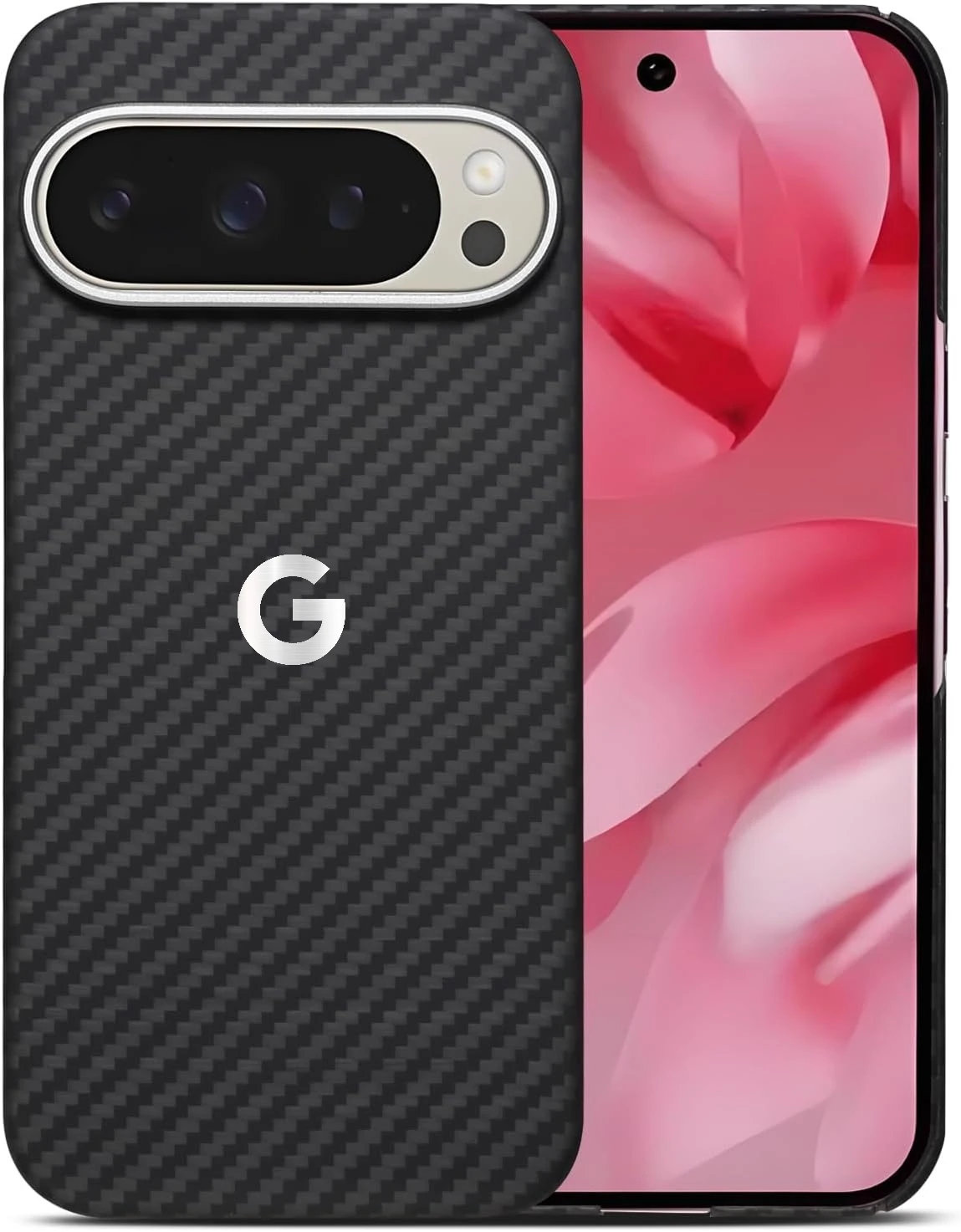 

Высококачественный деловой арамидный чехол из углеродного волокна для Google Pixel 10 Pro XL, материал, алюминиевый сплав, металлическая защита объектива, черная крышка