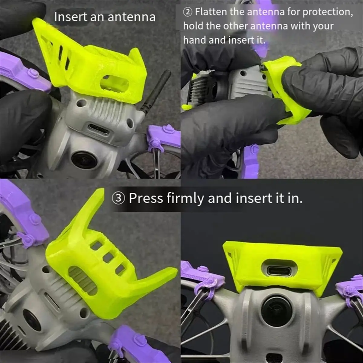 For DJI Neo2 Anti-Collision Bumper Bar 3D Printed Antenna Cover for RC Drone Shell Accessory Green