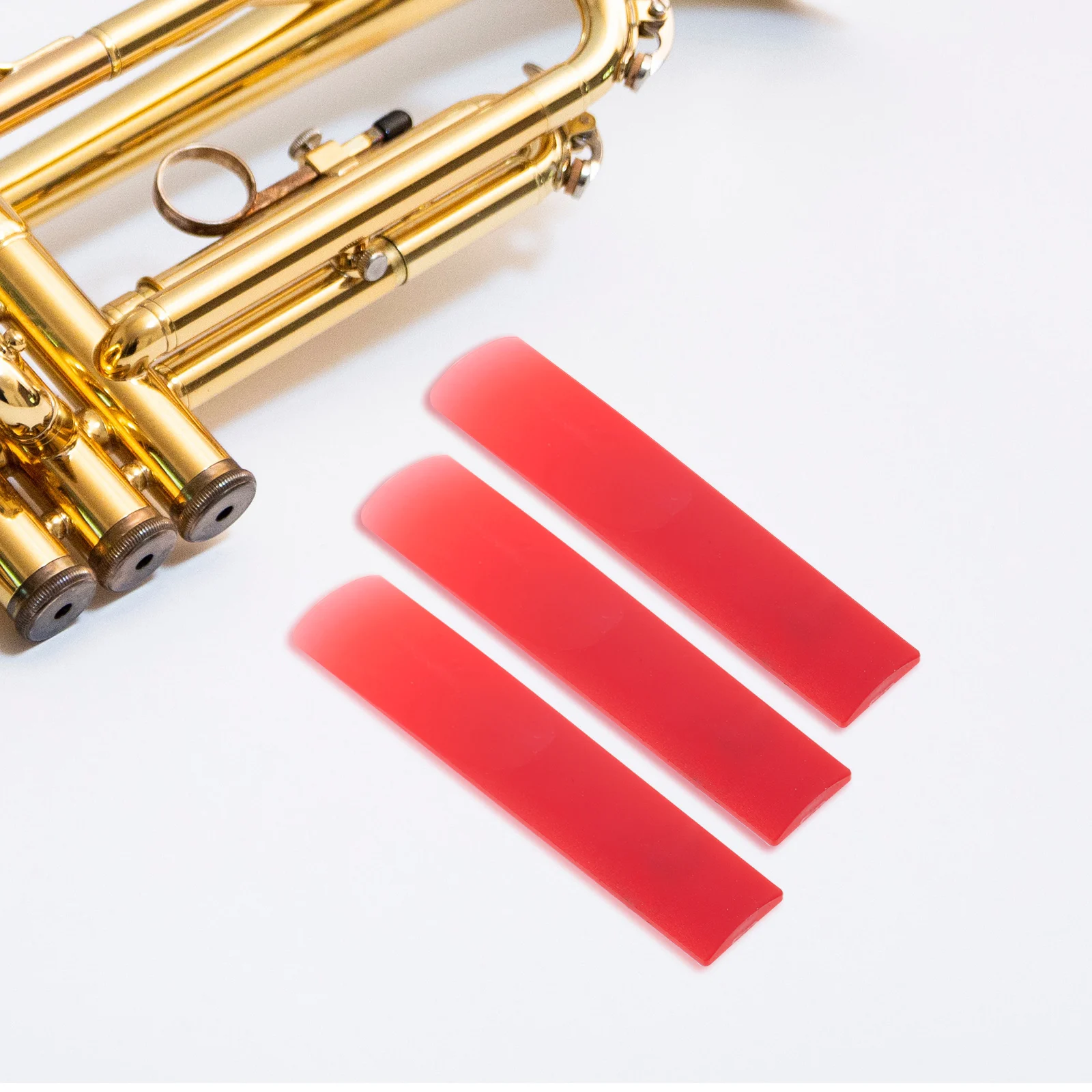 

3 Pcs Resin Reed Clarinet Reeds for Replacement Accesories Saxophone Part Red Reeda