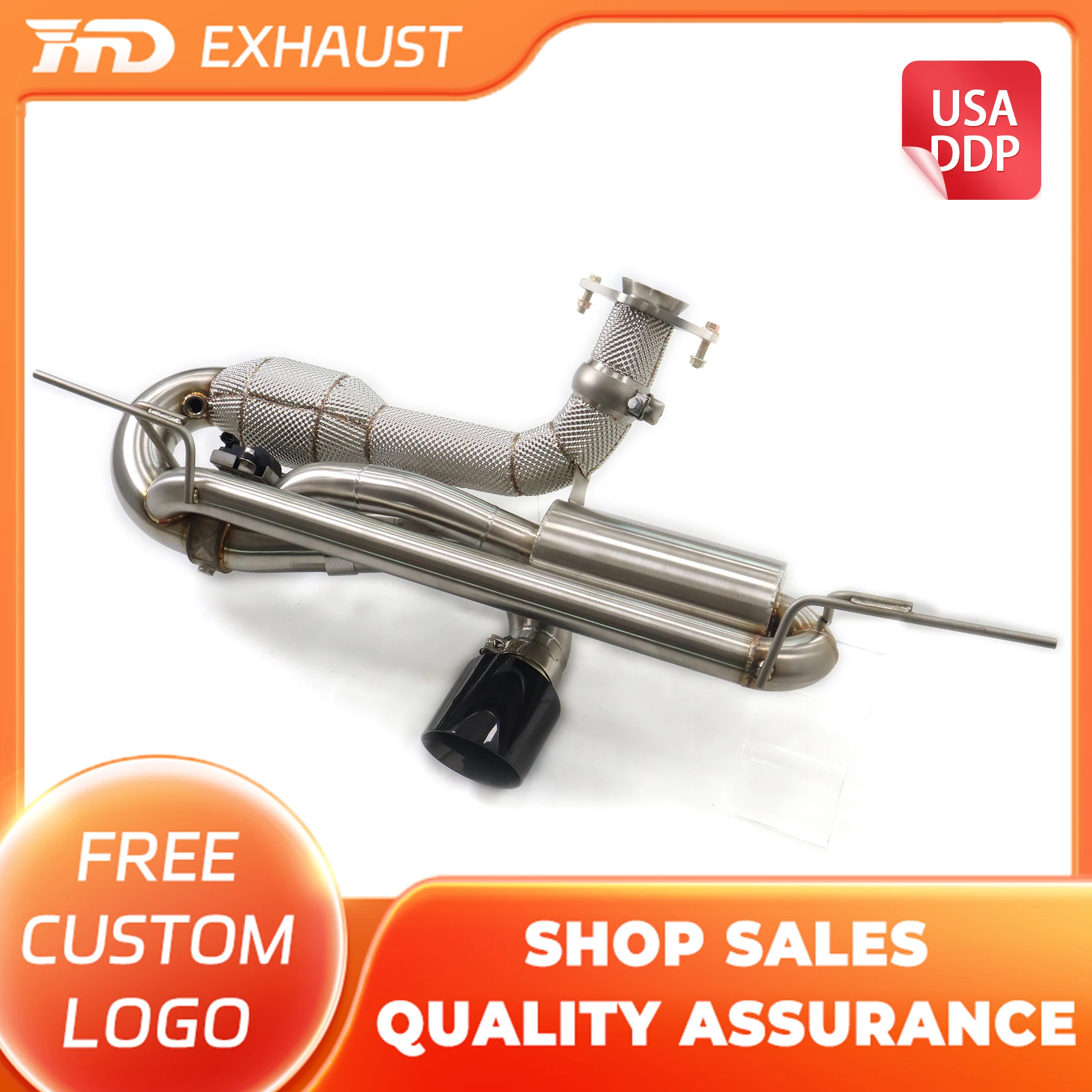 

HMD Exclusive Customization Exhaust System downpipe and Catback Exhaust for Lotus Elise 1.8 With Valve Modification Electronic