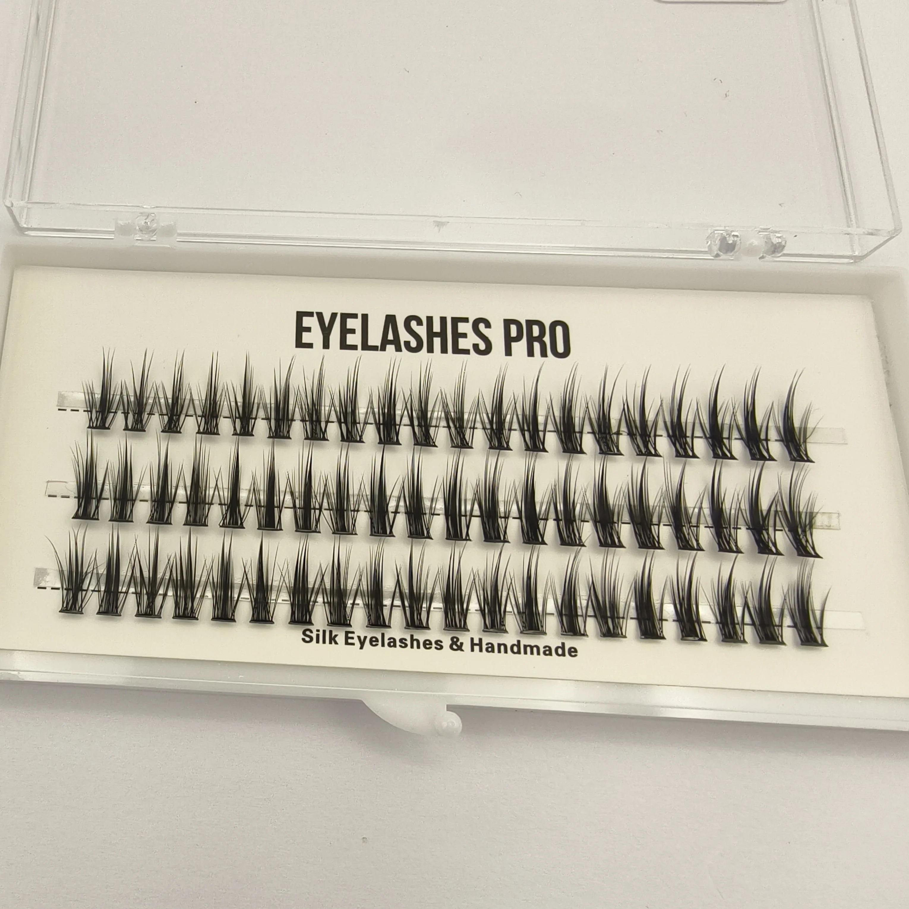 MU003 DIY Hand Made Eyelash Extension Segmented Flase Lashes Dramatic Lash Bundles Soft Ribbon Strip Eyelashes Makeup Lashes NEW