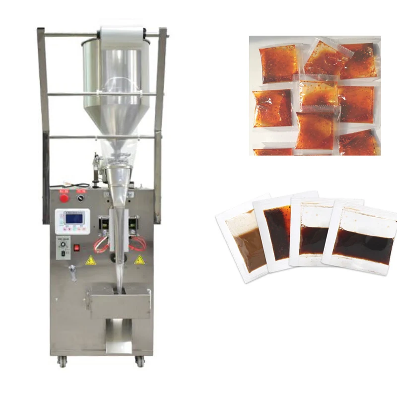 Small Type Sachet Peanut Butter Ketchup Paste Jam Tomato Packer Machine Liquid Packaging Machine Sealing Machine